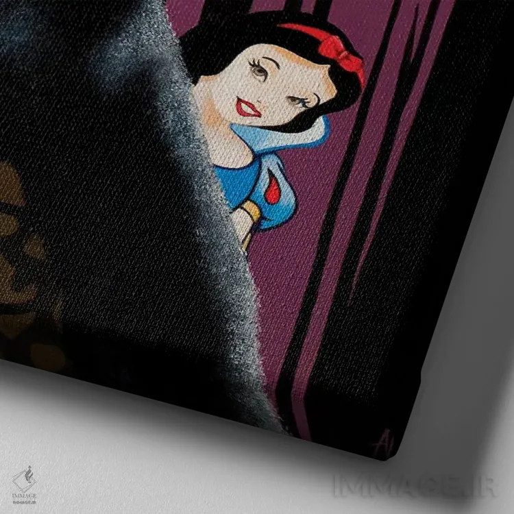 تابلو کیک سیب سنتی قدیمی (یا: دسر سیب) اثر آلن ماگالون - نمای نزدیک بافت بوم