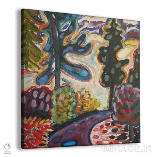 تابلو باغ رؤیایی هفدهم اثر آنتئو گرمی - نمای پرسپکتیو محصول