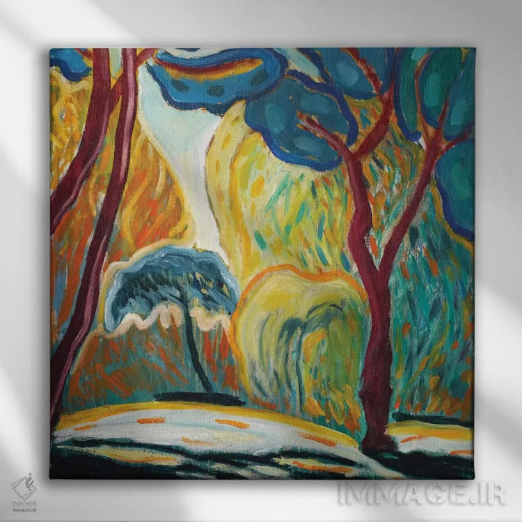 تابلو باغ رؤیایی هجدهم اثر آنتئو گرمی - نمای روبهرو روی دیوار