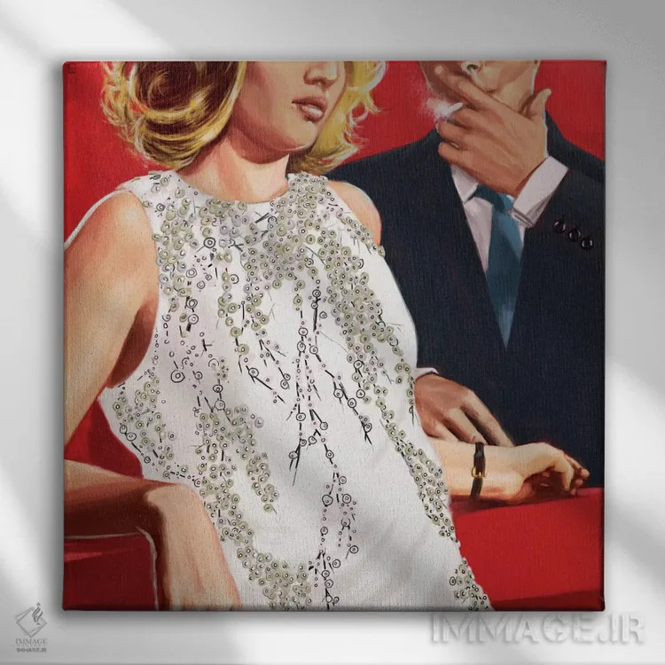 تابلو در حال و هوای عشق اثر الکساندر گراهوفسکی - نمای روبهرو روی دیوار