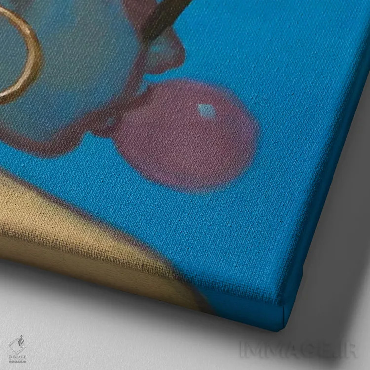 تابلو شکافی میان ابرها اثر الکساندر گراهوفسکی - نمای نزدیک بافت بوم