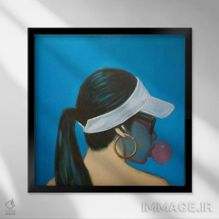 تابلو شکافی میان ابرها اثر الکساندر گراهوفسکی - نمای قابدار مشکی