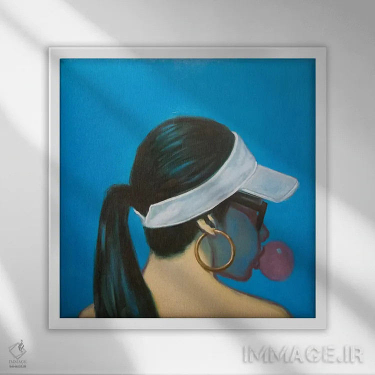 تابلو شکافی میان ابرها اثر الکساندر گراهوفسکی - نمای قابدار سفید