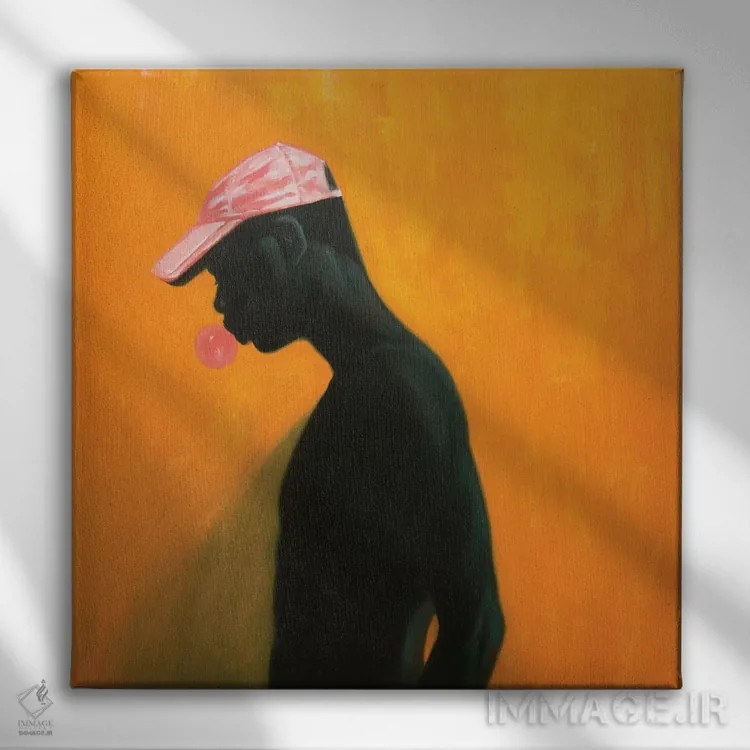 تابلو زمان به کندی میگذرد اثر الکساندر گراهوفسکی - نمای روبهرو روی دیوار