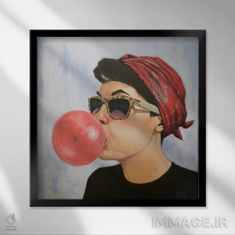 تابلو این که خیلی پیچیده نیست! (اصطلاح عامیانه) اثر الکساندر گراهوفسکی - نمای قابدار مشکی