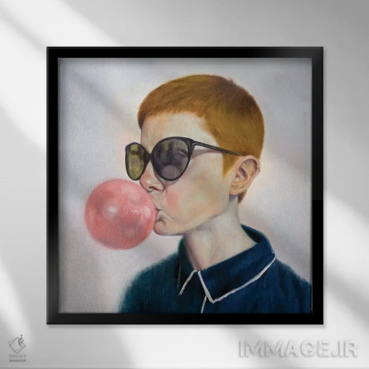 تابلو کدو تنبل اثر الکساندر گراهوفسکی - نمای قابدار مشکی