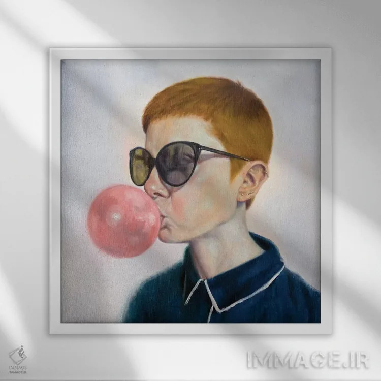 تابلو کدو تنبل اثر الکساندر گراهوفسکی - نمای قابدار سفید