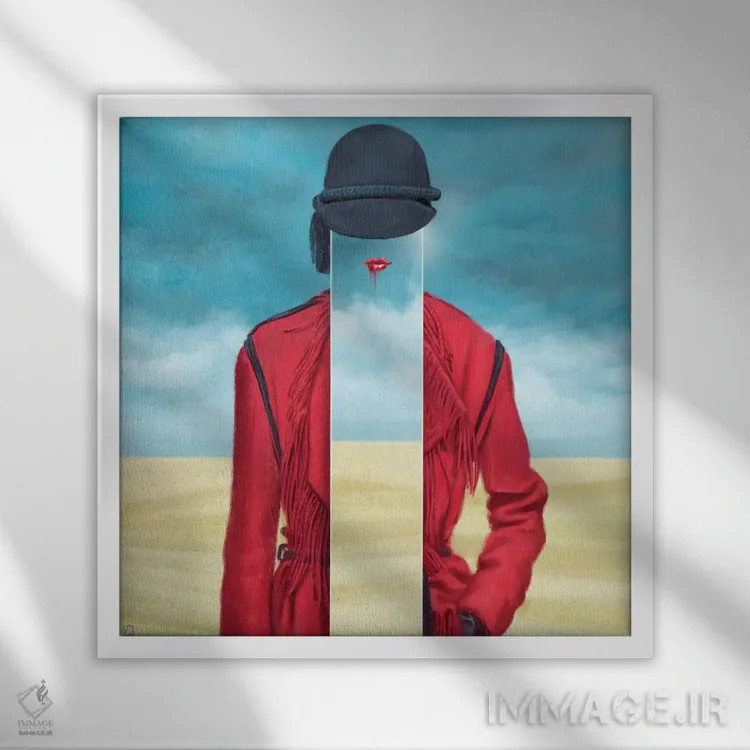 تابلو رز بیابانی اثر الکساندر گراهوفسکی - نمای قابدار سفید