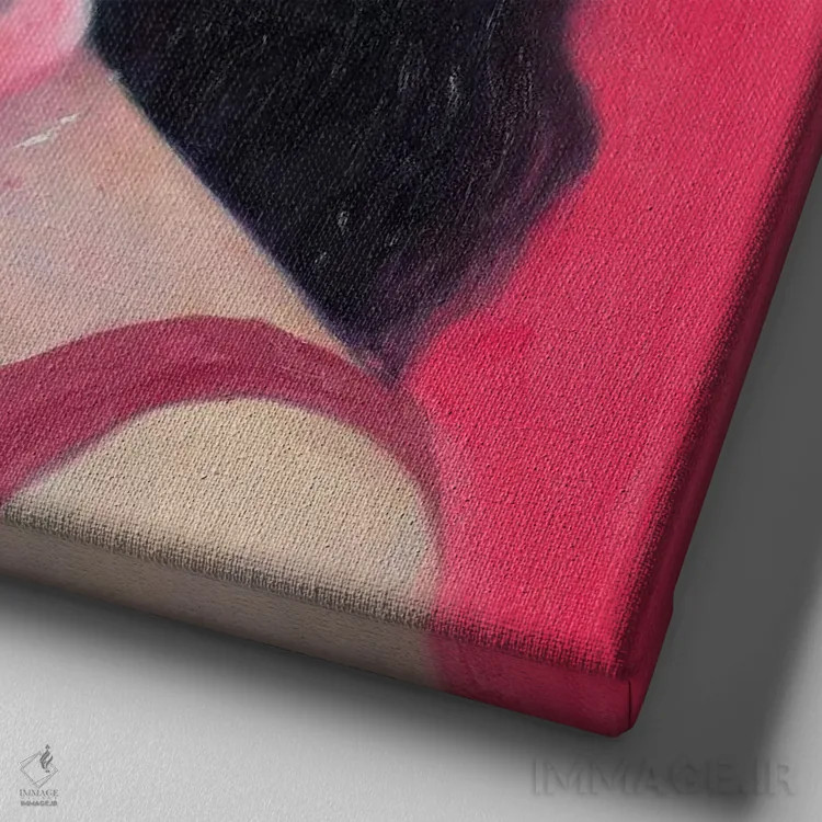 تابلو در ساحل اثر الکساندر گراهوفسکی - نمای نزدیک بافت بوم