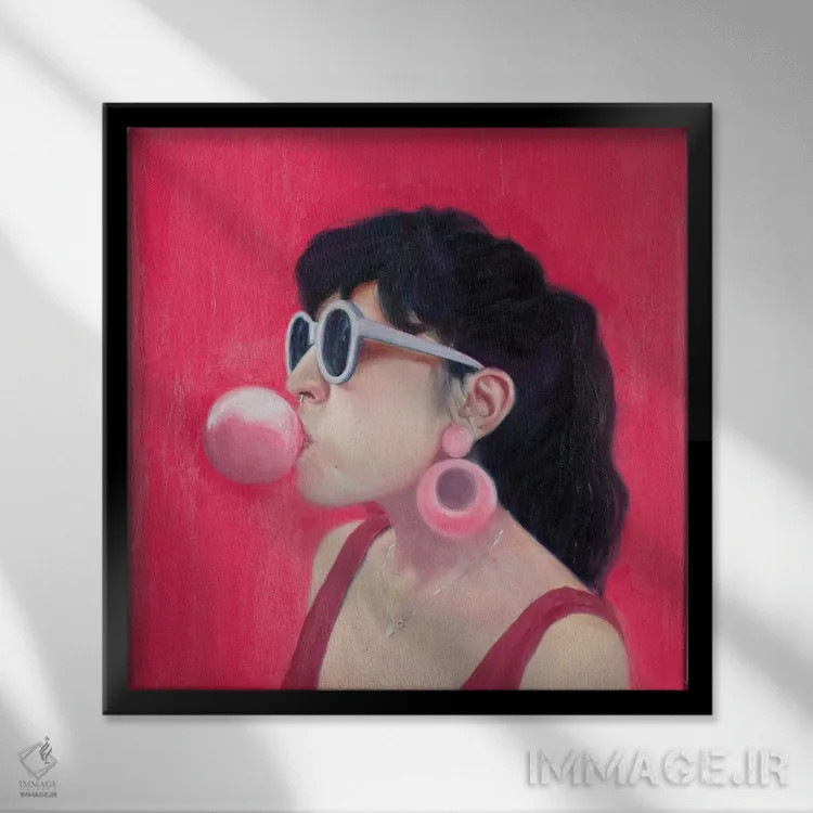 تابلو در ساحل اثر الکساندر گراهوفسکی - نمای قابدار مشکی