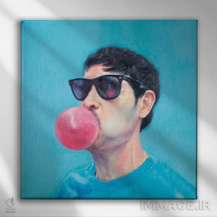 تابلو ساحل ونیز (کالیفرنیا) اثر الکساندر گراهوفسکی - نمای روبهرو روی دیوار