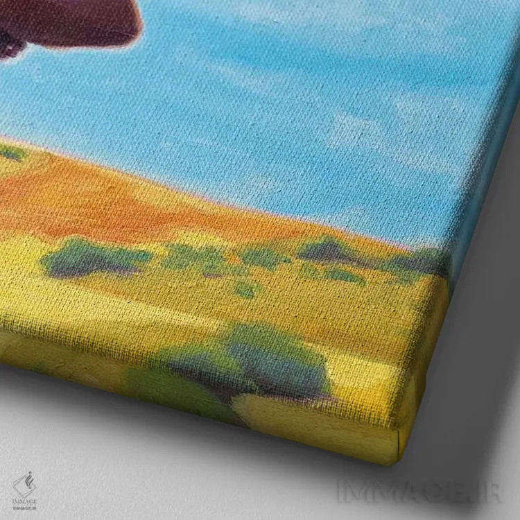 تابلو سفر جادهای اسپانیا اثر الکساندر گراهوفسکی - نمای نزدیک بافت بوم