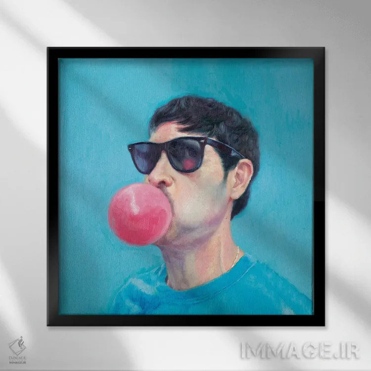 تابلو ساحل ونیز (کالیفرنیا) اثر الکساندر گراهوفسکی - نمای قابدار مشکی