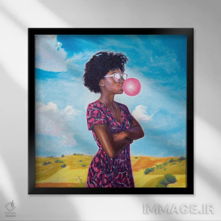 تابلو سفر جادهای اسپانیا اثر الکساندر گراهوفسکی - نمای قابدار مشکی