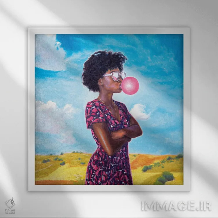 تابلو سفر جادهای اسپانیا اثر الکساندر گراهوفسکی - نمای قابدار سفید