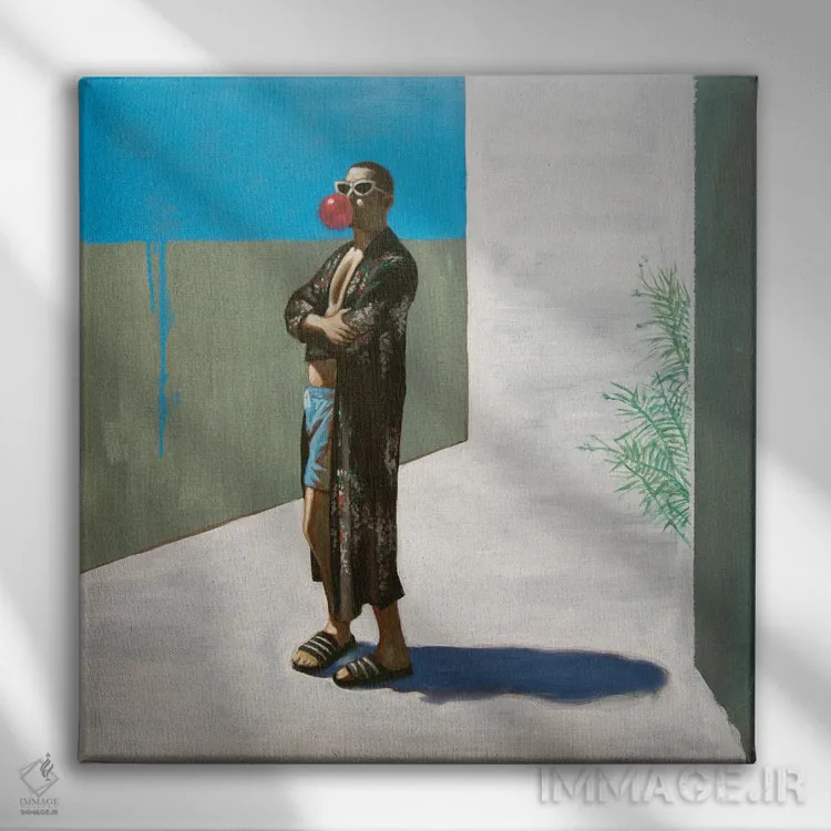 تابلو جوان فاسد اثر الکساندر گراهوفسکی - نمای روبهرو روی دیوار