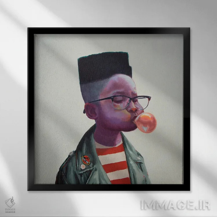 تابلو آهنگ بعدی چیست؟ اثر الکساندر گراهوفسکی - نمای قابدار مشکی