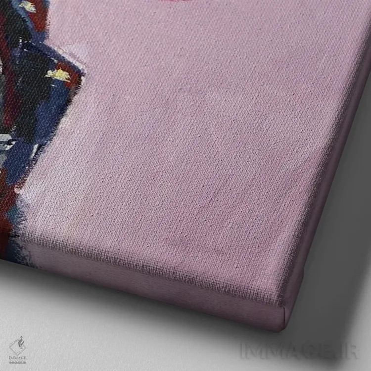 تابلو دختر راک اثر الکساندر گراهوفسکی - نمای نزدیک بافت بوم