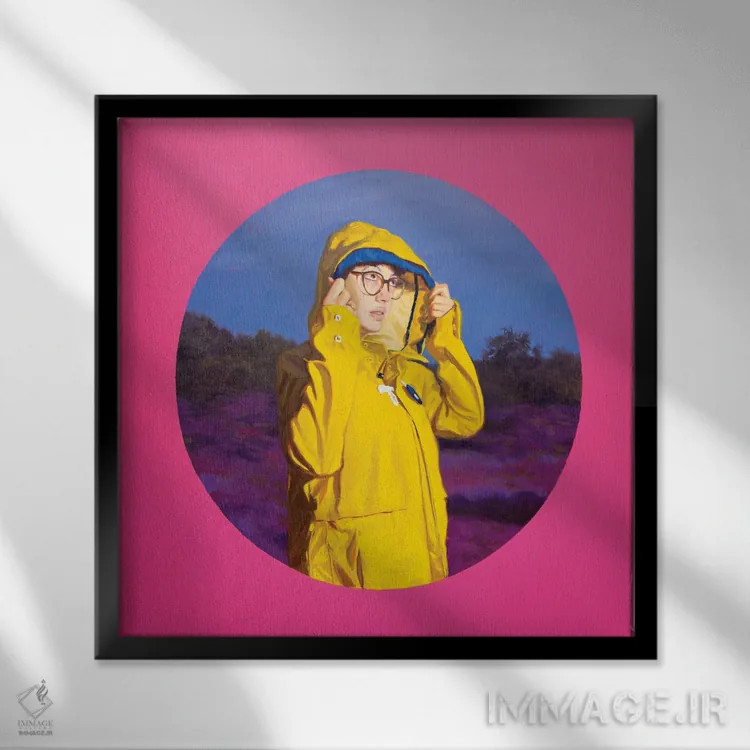 تابلو آنجا اثر الکساندر گراهوفسکی - نمای قابدار مشکی