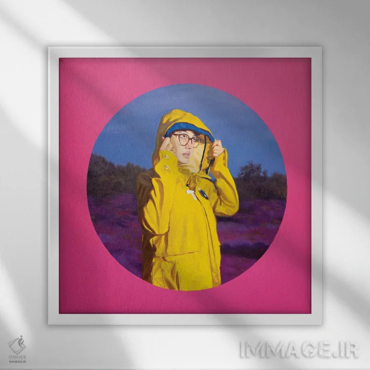 تابلو آنجا اثر الکساندر گراهوفسکی - نمای قابدار سفید