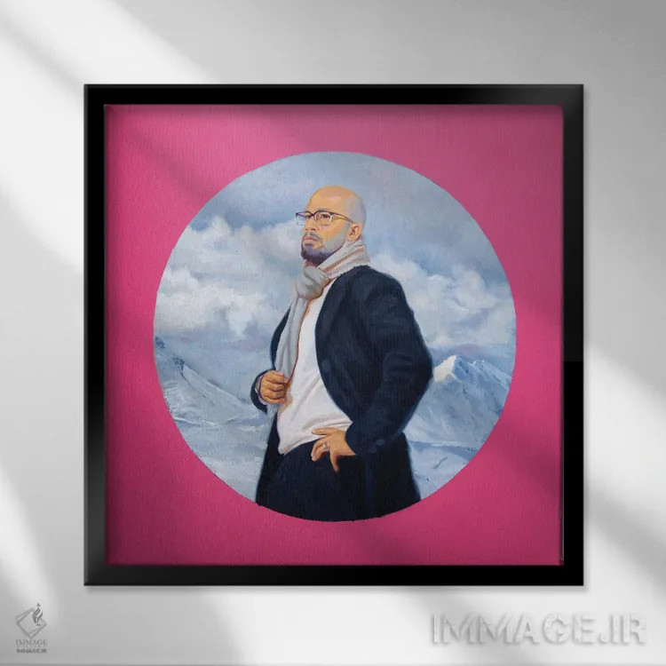 تابلو همیشه اینجا بودهام اثر الکساندر گراهوفسکی - نمای قابدار مشکی