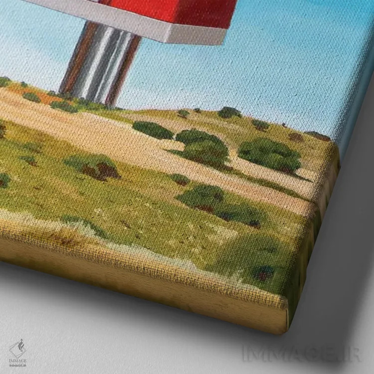 تابلو چیزهایی که رویاها از آن ساخته میشوند اثر الکساندر گراهوفسکی - نمای نزدیک بافت بوم