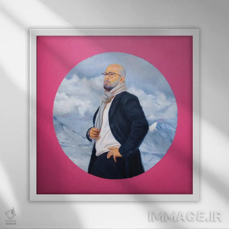 تابلو همیشه اینجا بودهام اثر الکساندر گراهوفسکی - نمای قابدار سفید