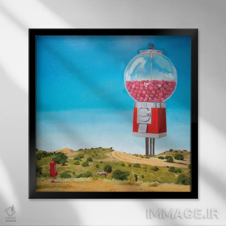 تابلو چیزهایی که رویاها از آن ساخته میشوند اثر الکساندر گراهوفسکی - نمای قابدار مشکی