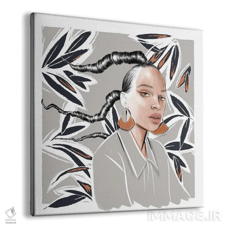 تابلو دختر با گوشواره اثر آگاتا سدراک - نمای پرسپکتیو محصول