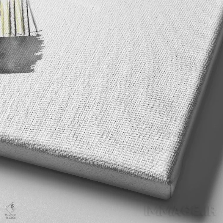 تابلو دختر با گلها اثر آگاتا سدراک - نمای نزدیک بافت بوم