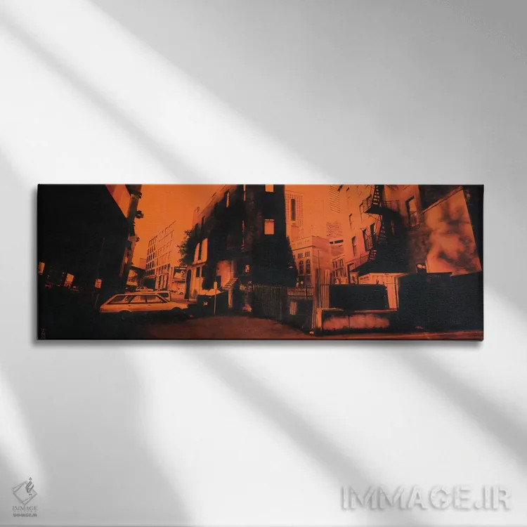 تابلو یک یسلر وی (آدرس خیابان) اثر الک هاکسلی - نمای روبهرو روی دیوار