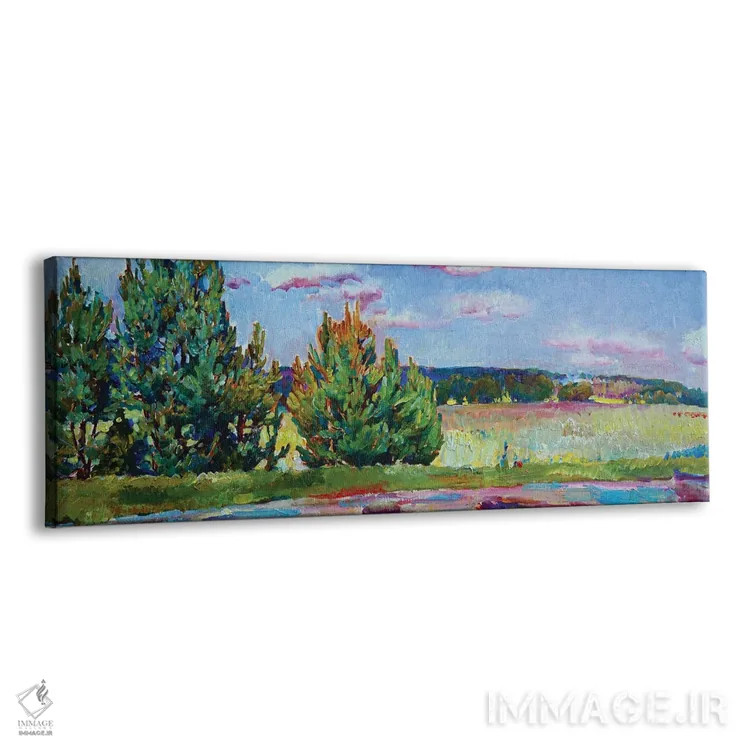 تابلو منظره با درختان کاج اثر اندریی کوتساچنکو - نمای پرسپکتیو محصول