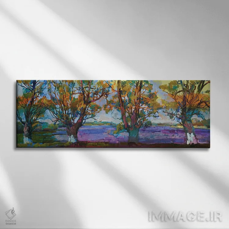 تابلو رودخانه اثر اندریی کوتساچنکو - نمای روبهرو روی دیوار