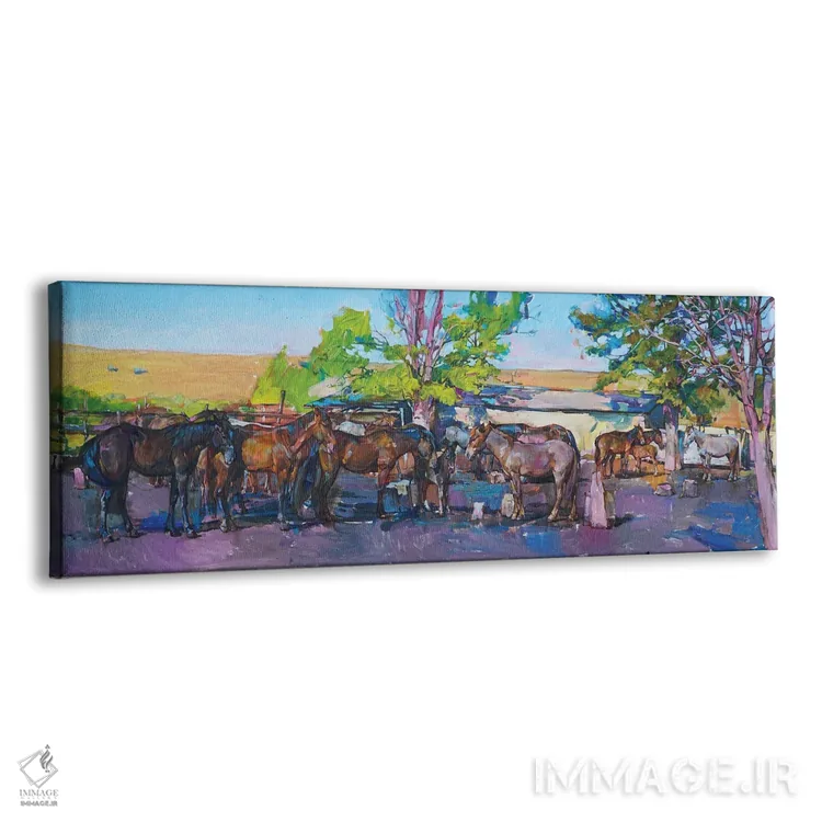 تابلو اسبها اثر اندریی کوتساچنکو - نمای پرسپکتیو محصول