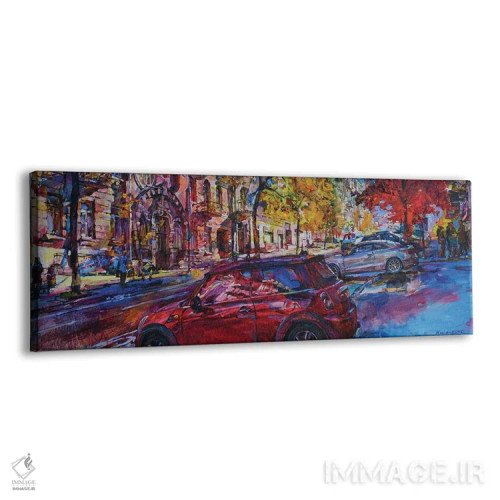 تابلو معماری یک شهر مدرن اثر اندریی کوتساچنکو - نمای پرسپکتیو محصول