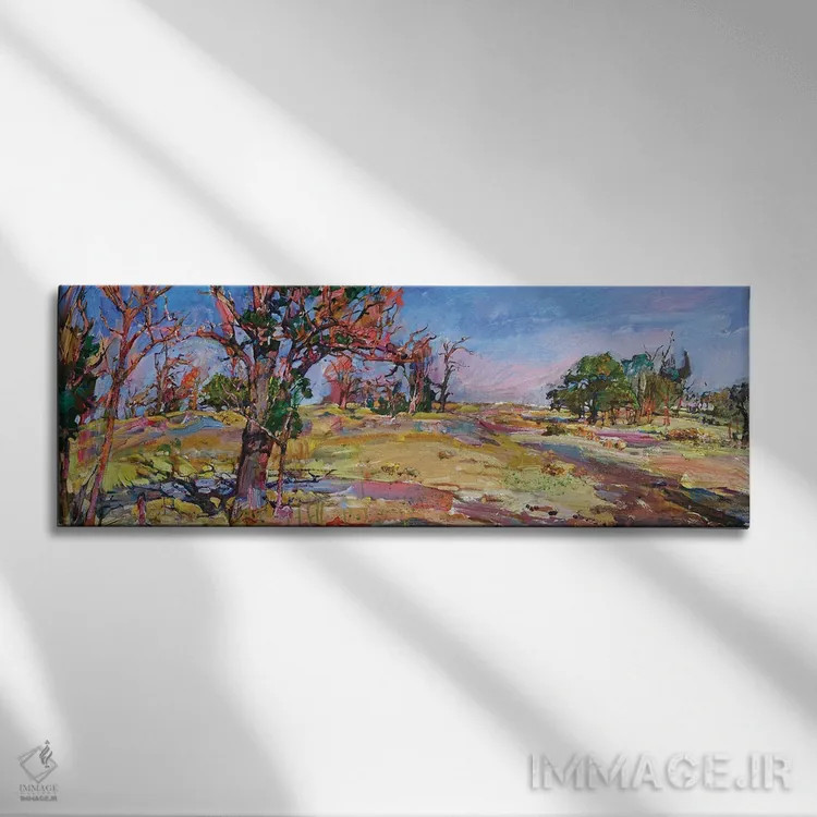 تابلو پاییز در دشت اثر اندریی کوتساچنکو - نمای روبهرو روی دیوار