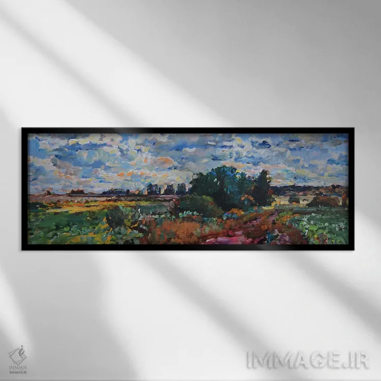 تابلو روز بادخیز اثر اندریی کوتساچنکو - نمای قابدار مشکی