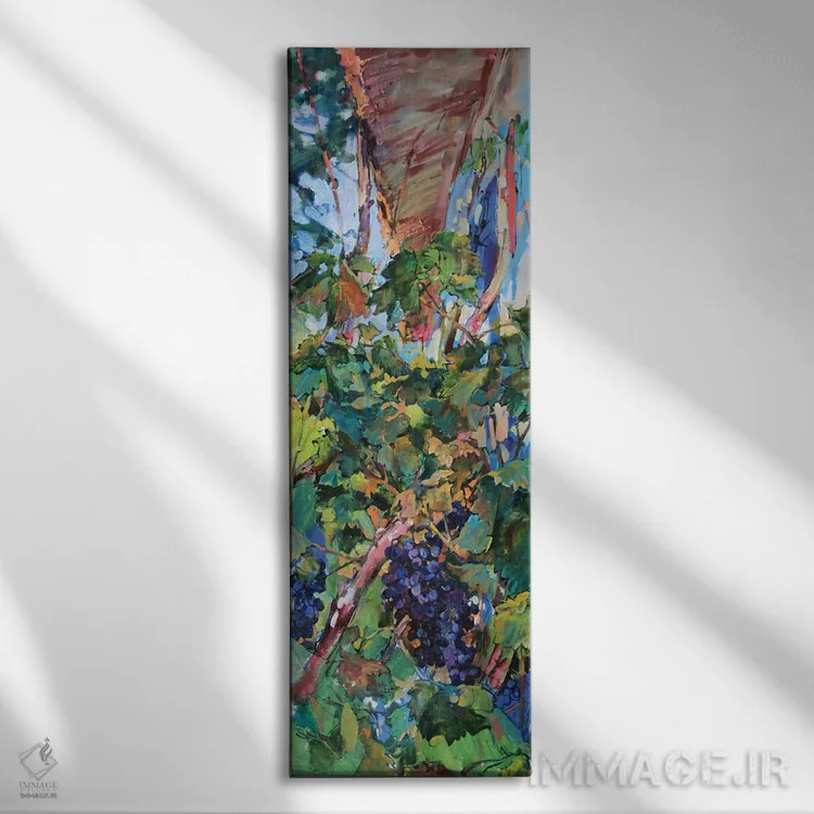 تابلو انگورها کنار خانه اثر اندریی کوتساچنکو - نمای روبهرو روی دیوار