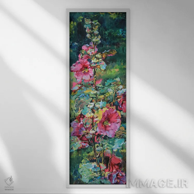 تابلو ختمیهای صورتی اثر اندریی کوتساچنکو - نمای قابدار سفید