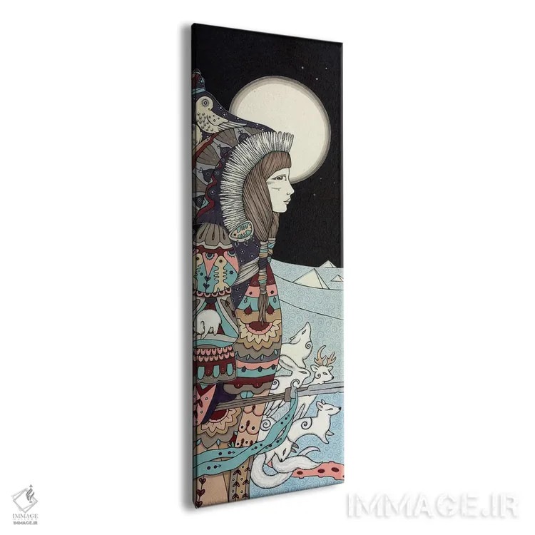 تابلو سدنا (ایزدبانوی دریا در اسطوره اینوئیت) اثر آنیتا اینوراریتی - نمای پرسپکتیو محصول