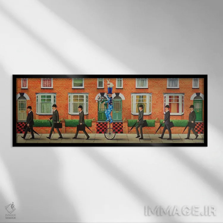 تابلو راهی محل کار! اثر آنتوانت کلی - نمای قابدار مشکی