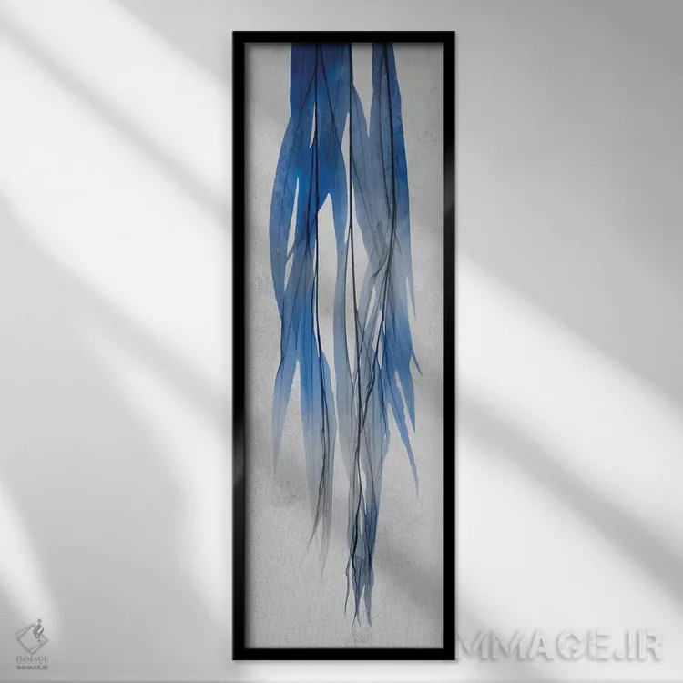 تابلو رشد نیلی ۱ اثر آلبرت کوئتسیِر - نمای قابدار مشکی