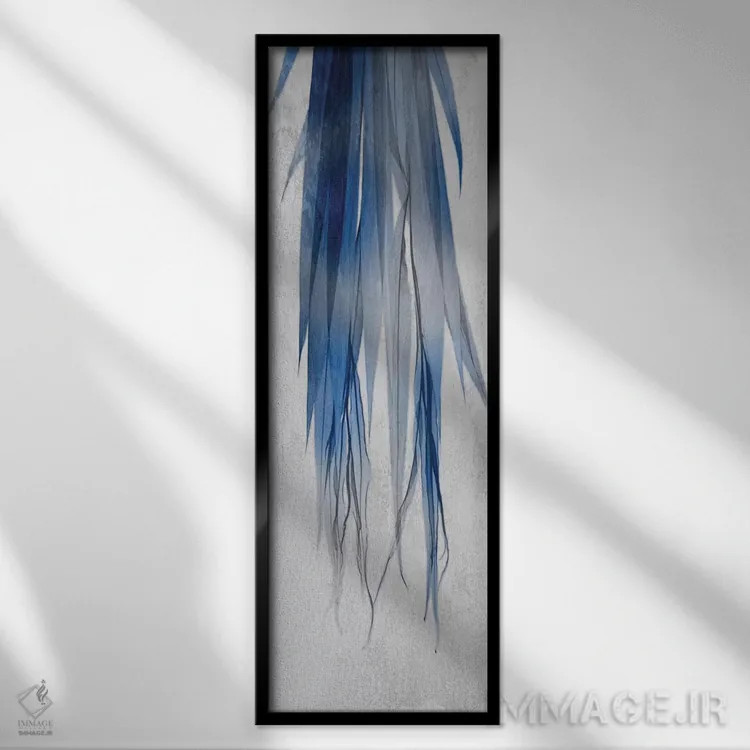 تابلو رشد نیلی ۲ اثر آلبرت کوئتسیِر - نمای قابدار مشکی