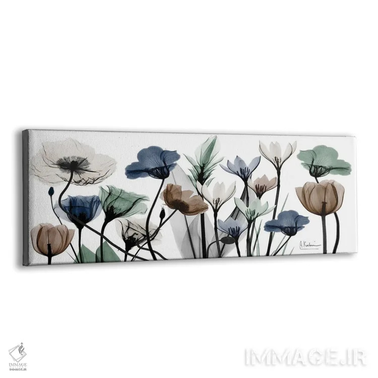 تابلو خنثیهای گلدار I اثر آلبرت کوئتسیِر - نمای پرسپکتیو محصول