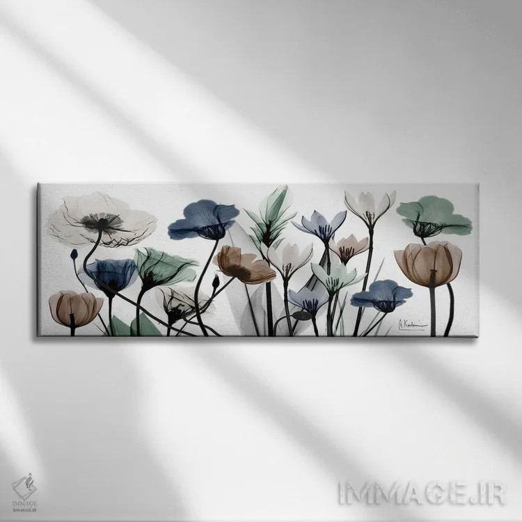 تابلو خنثیهای گلدار I اثر آلبرت کوئتسیِر - نمای روبهرو روی دیوار