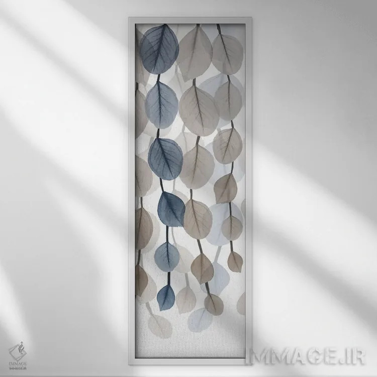 تابلو آبشار خنثی III اثر آلبرت کوئتسیِر - نمای قابدار سفید