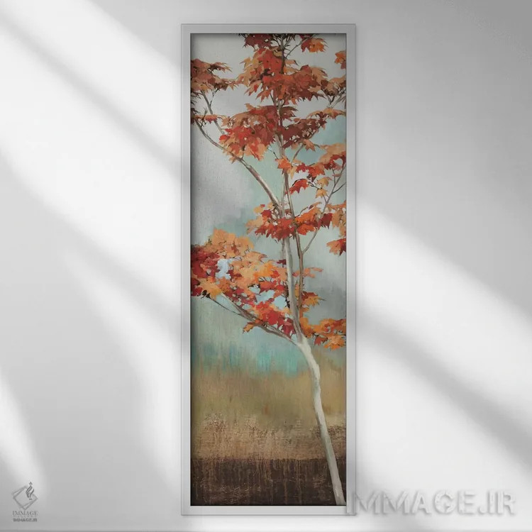 تابلو درخت افرا I اثر آلیسون پیرس - نمای قابدار سفید