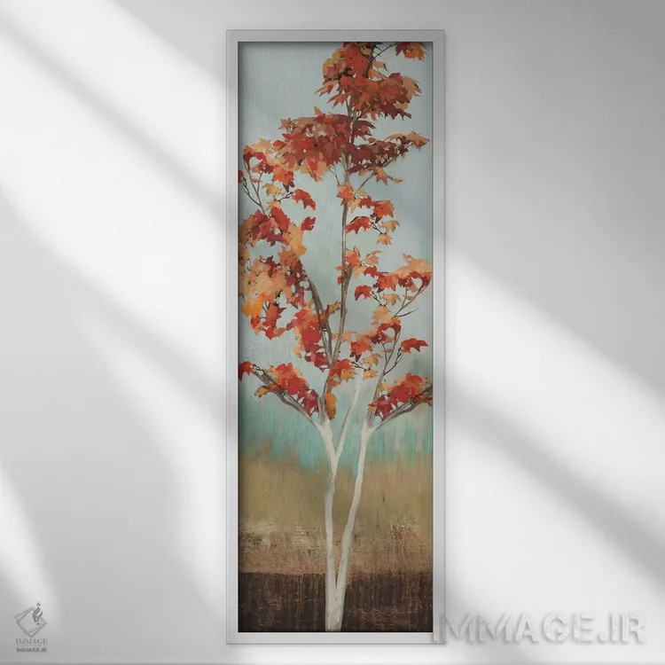 تابلو درخت افرا III اثر آلیسون پیرس - نمای قابدار سفید