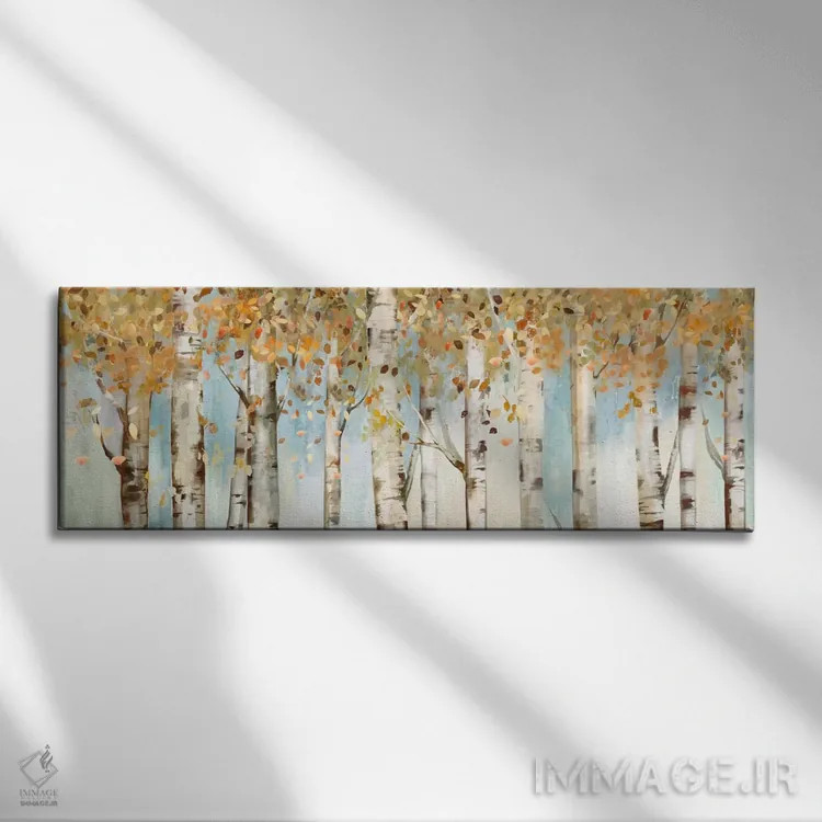 تابلو سرزمین توس اثر آلیسون پیرس - نمای روبهرو روی دیوار