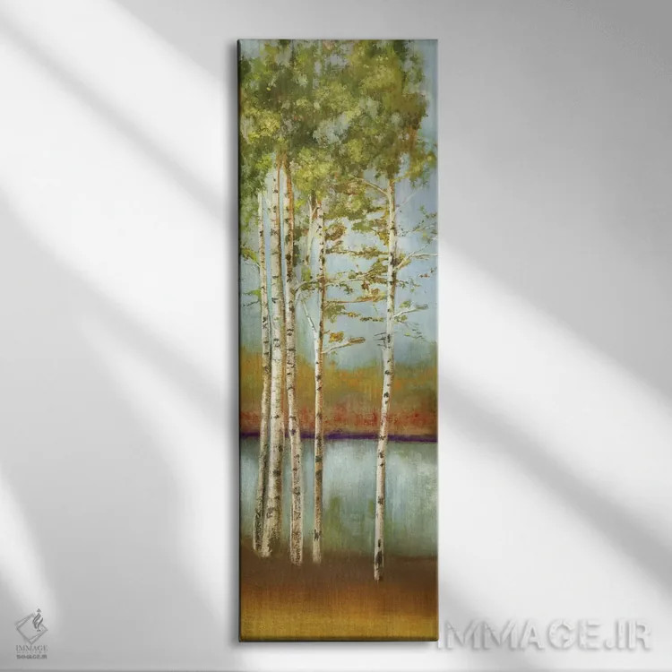 تابلو تاب خوردن در امتداد I اثر آلیسون پیرس - نمای روبهرو روی دیوار